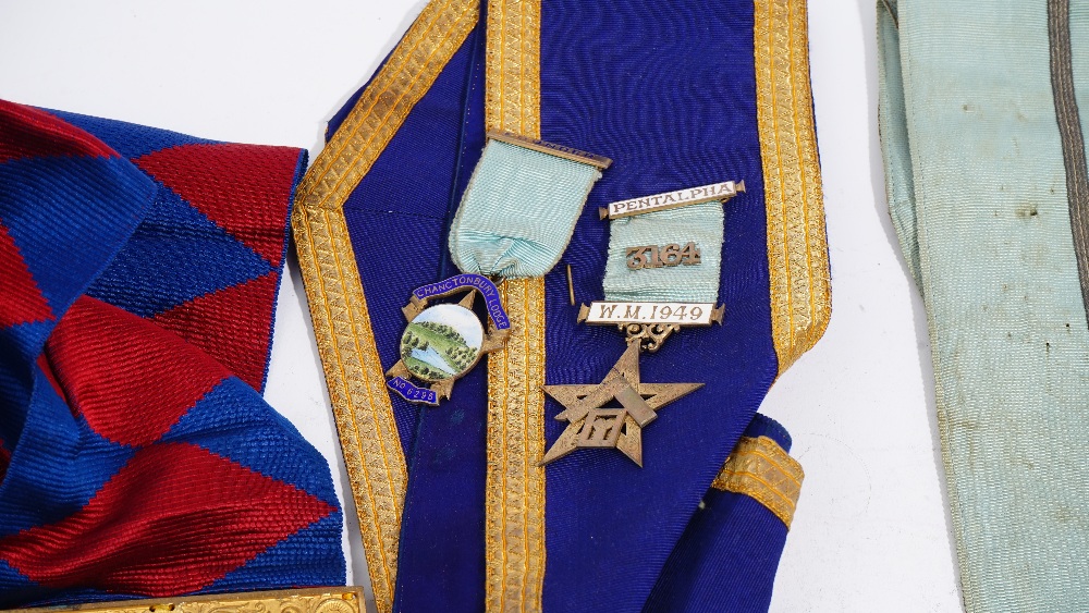 A collection of Masonic regalia and further items, - Image 2 of 11