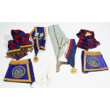A collection of Masonic regalia and further items,