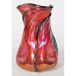 An Austrian Loetz glass vase, circa 1900,