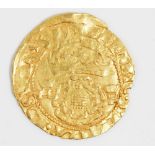 A Henry VIII or Edward VI coinage in the name of Henry VIII, gold crown, weight 2.9 gms.