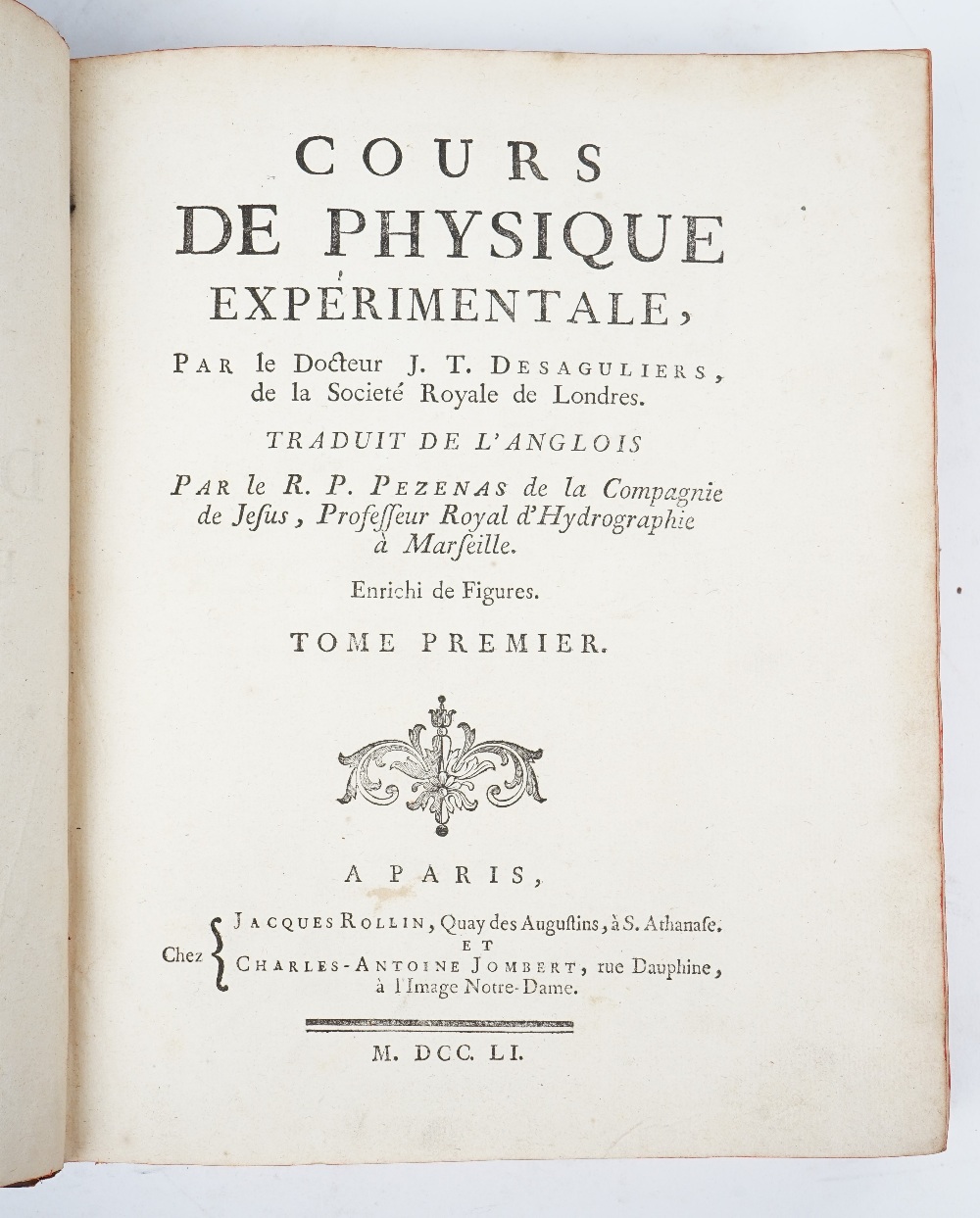 DESAGULIERS, John Theophilus (1683-1744). Cours de Physique Expérimentale ... - Image 2 of 5