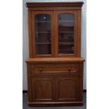 A Victorian mahogany secretaire cabinet,