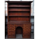 A George III mahogany dresser/writing desk,