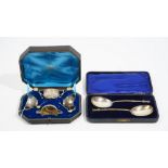 Silver, comprising; a pair of seal topped spoons, London 1900,