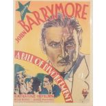 John Barrymore, 'A Bill of Divorcement', R.K.O.