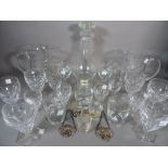 A quantity of mixed 20th century glassware, mainly drinking glasses.
