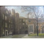 Reginald Grenville Eves (British, 1876-1941), Lincoln's Inn, oil on canvas, signed, 41cm x 56cm.