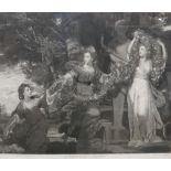 A group of three mezzotints,