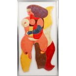 Richard Lindner (1901-1978), Busenengal, mixed media, gingerbread and colourful icing panel,