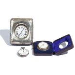 A silver pear cased, key wind, openfaced Turkish market pocket watch,