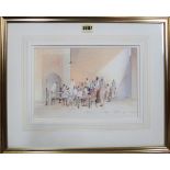 David Howell (20th century), North African scenes, two watercolours, both signed,