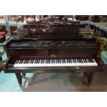 An early 20th century mahogany grand piano by 'WEBER' formerly a pianola,