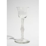 An airtwist wine glass, circa 1750,