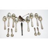 Foreign wares, comprising: eight Norwegian tablespoons, four cast spoons,