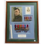A reconstructed group of awards representing the medal entitlement of Lance Sergeant Laurence