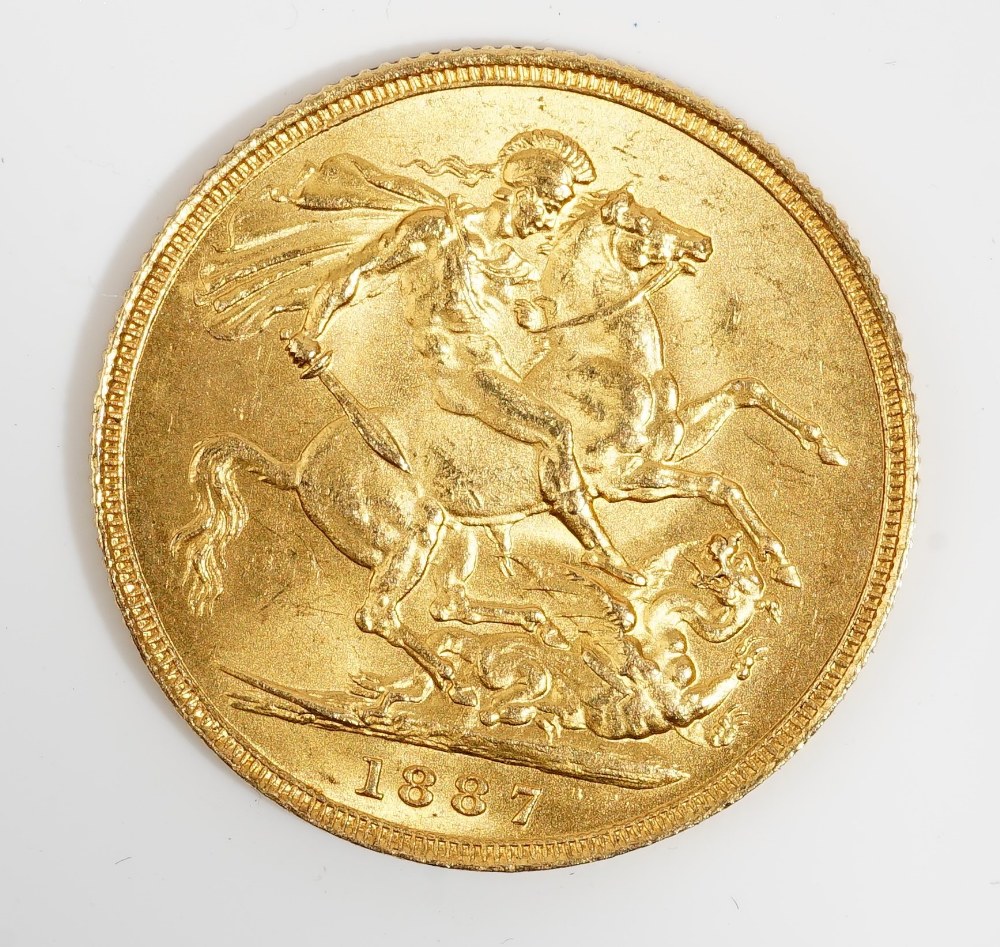 A Victoria Jubilee head sovereign 1887. - Image 2 of 2