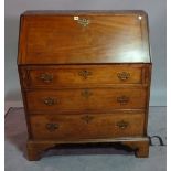 A 19th century mahogany bureau bookcase,