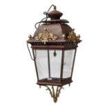 A pair of Victorian style hanging lanterns, modern,