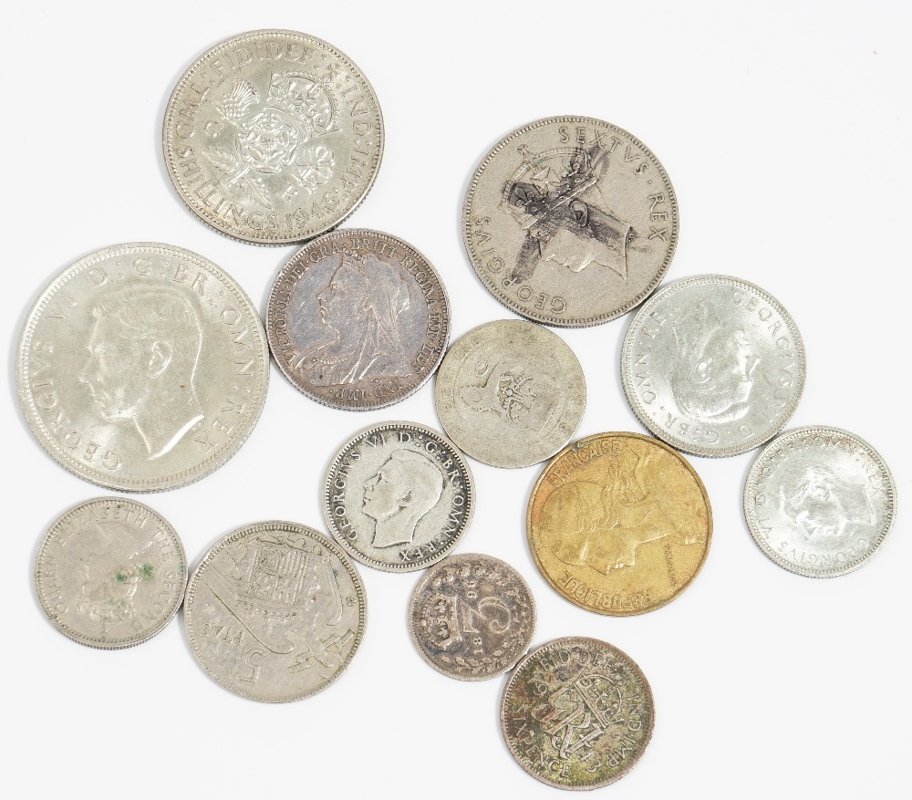 A collection of British and foreign coins, including a James II twopence 1687, - Image 8 of 8