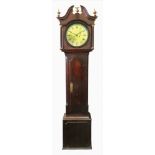 Furnival Sheffield; a George III oak longcase clock,