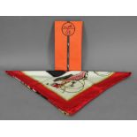 Hermes scarf "Les Voitures A Transformat