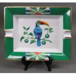 A Hermes toucan ashtray, 20 x 16.5cm.