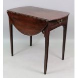 A George III mahogany Pembroke table, th