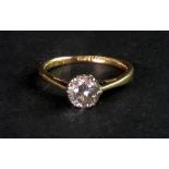 A single stone diamond ring, the brillia