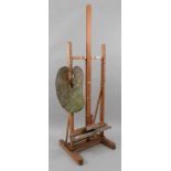 An artist's vintage adjustable easel, 55