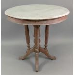 A Victorian style centre table, 20th cen