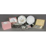 Boxed Aynsley & Royal Worcester cake pla