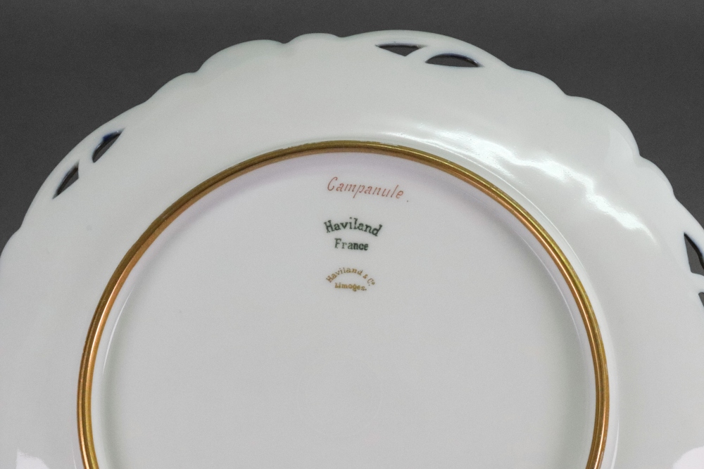 A Haviland & Co Limoges porcelain seven piece part dessert service, - Image 5 of 5