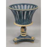 A Dutch jardiniere, 19th century, later painted and decorated,