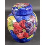 A Moorcroft clematis pattern ginger jar