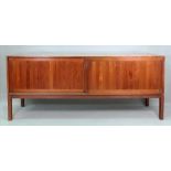 A retro teak sideboard, 1960's, fitted w