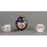 A Coalport baluster shape pot pourri vas