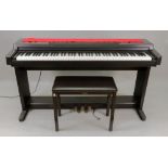 A Yamaha Clavinova CLP-560 Advanced Wave Memory SWM stereo piano, in black case,