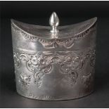 A George III style navette shape silver