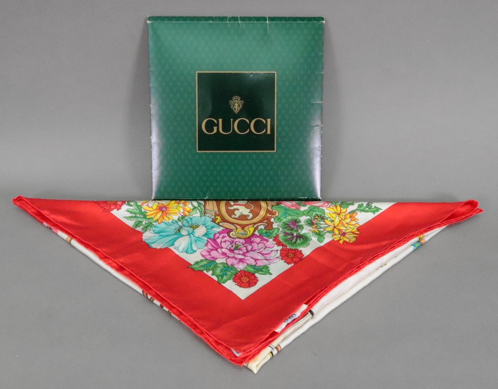 Gucci scarf, 88 x 88cm, in card sleeve.