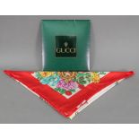 Gucci scarf, 88 x 88cm, in card sleeve.