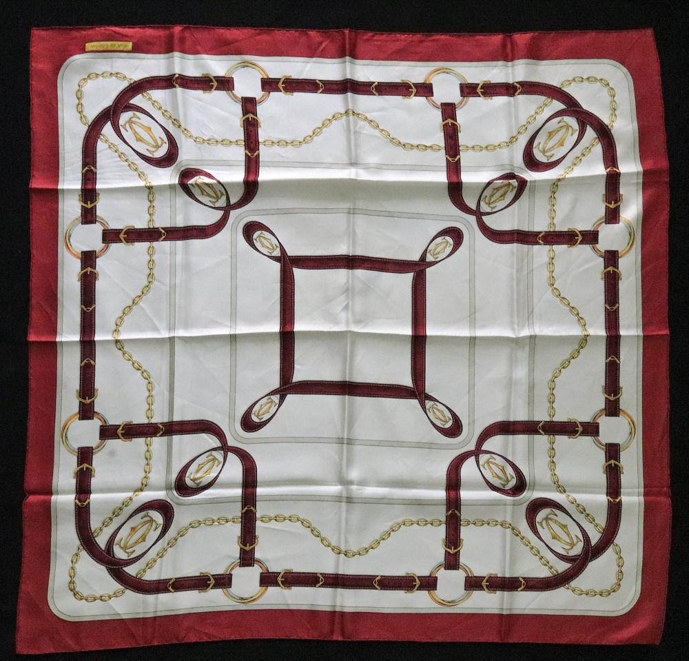 Cartier scarf, 84 x 84cm, in card sleeve. - Image 2 of 2