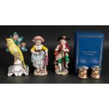 A pair of Sitzendorf porcelain figures o