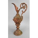 A renaissance style gilt metal ewer, lat