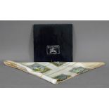 Burberry scarf "Months of the year illustrated with rare prints", 85 x 85cm, in card sleeve.
