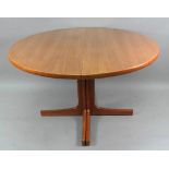 A retro teak dining table, circa 1960's,