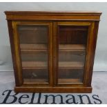 A 19th century mahogany side cabinet on plinth base, 102cm wide x 107cm high.