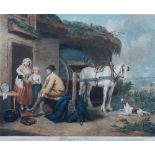 After James Ward, A Cottager Going to Market, engraving published 1800, 43 x 55cm,