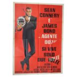 You Only Live Twice / Si Vive Solo Due Volte, James Bond film poster, two piece,
