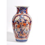 A tall Japanese Imari vase, Meiji period,