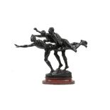 Alfred Boucher (1850-1934), Au But (The Finishing Line), signed and numbered 7235,